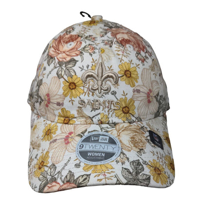 New Orleans Saints Women's Slideback Hat Floral Pattern New Era 9 Twenty