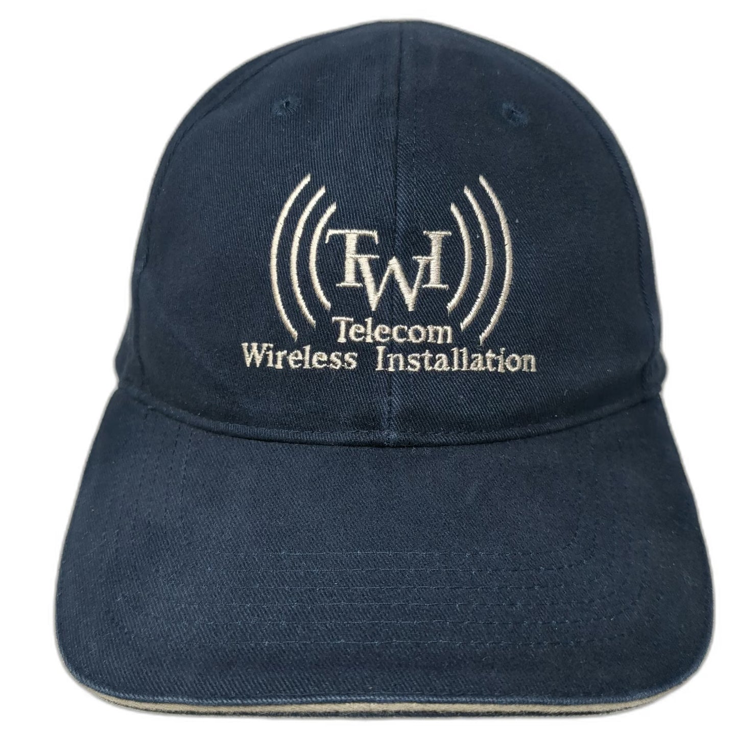 Pacific Headwear Blue Baseball Cap One Size FWI Telecom Wireless Installation