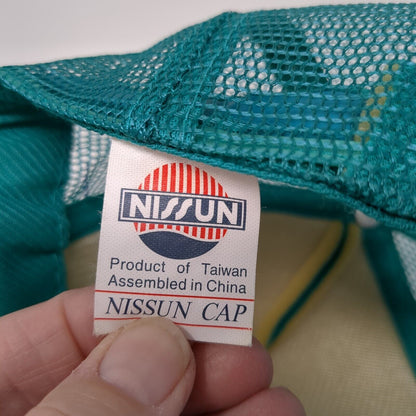 Out Of Dry Shampoo Snapback Rope Trucker Hat Green One Size Mesh Back