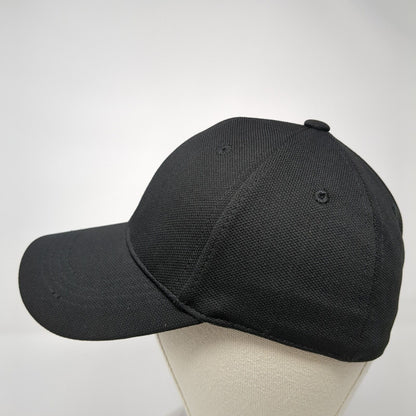 Unbranded Fitted Hat Black One Size Lightweight Vented Holes 6 Panel Blank