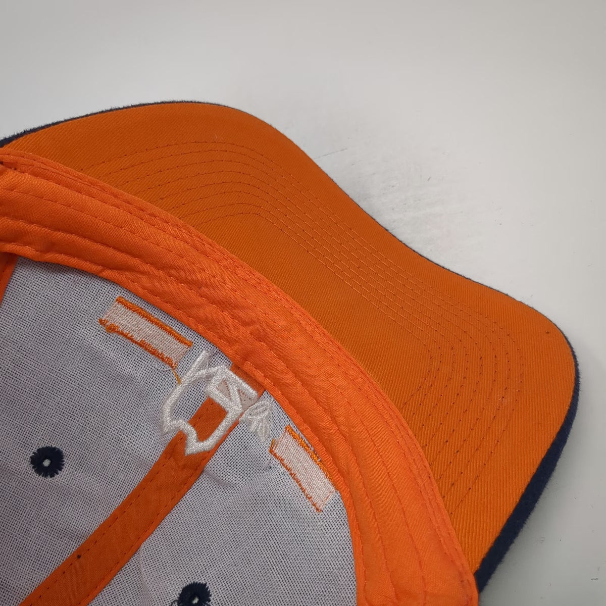 Blue Baseball Cap One Size Nunhems Embroidered Logo Strapback Cotton Orange Hat