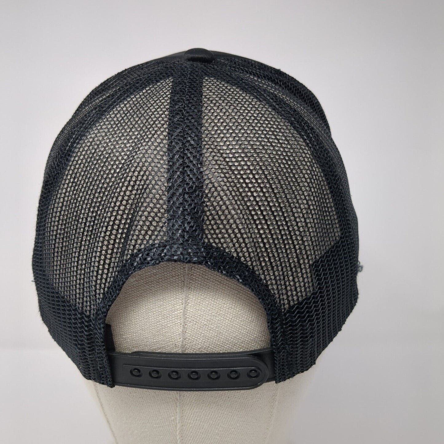 Oregon Snapback Frame Trucker Hat Black One Size Mesh Back AS Colour