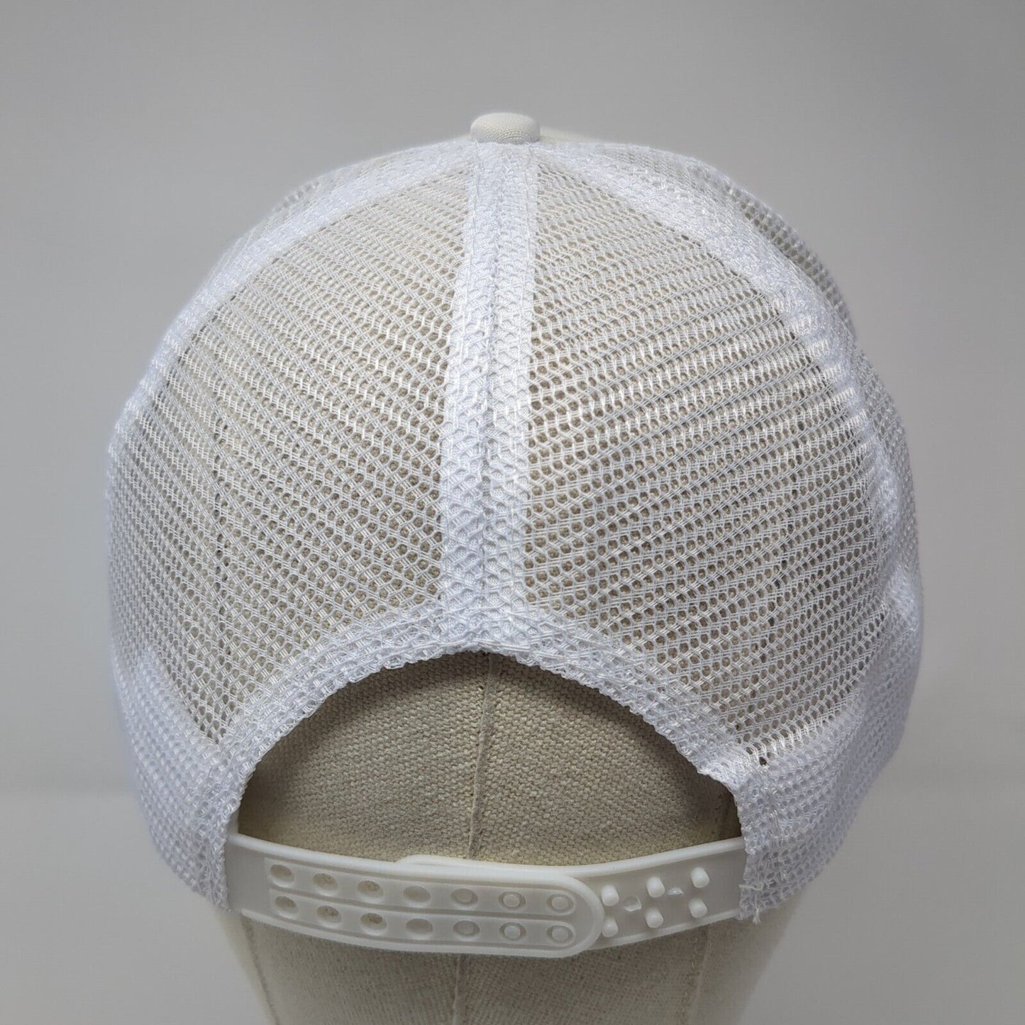 Bride Pearl Bling Snapback Trucker Hat White One Size Mesh Back Solid
