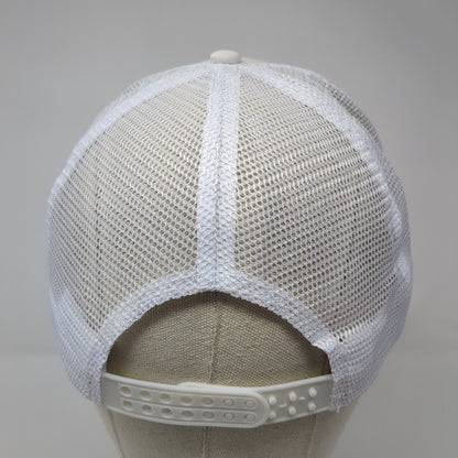 Bride Pearl Bling Snapback Trucker Hat White One Size Mesh Back Solid