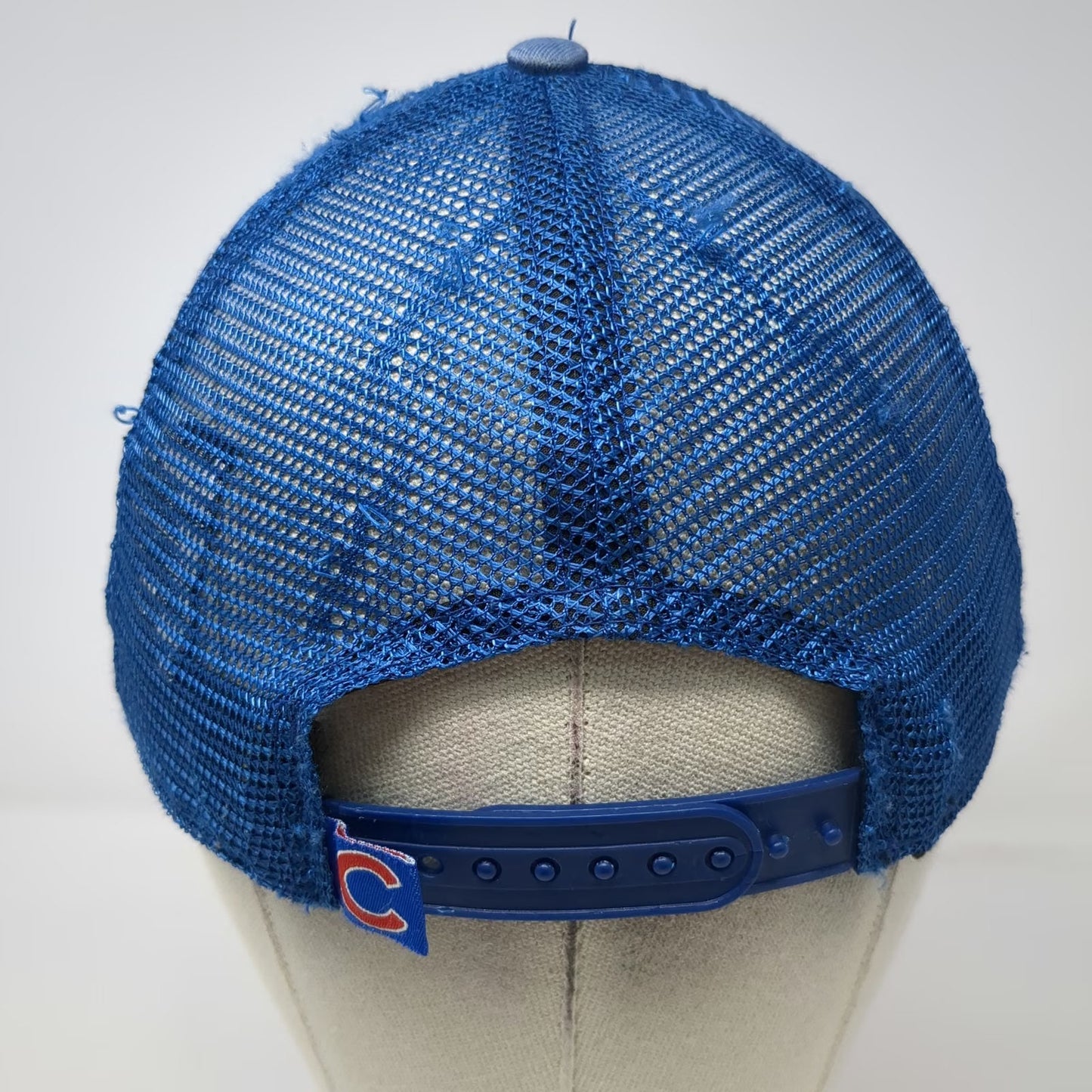 New Era Chicago Cubs MLB Trucker Hat Blue Red White OSFM Snapback Mesh 9FORTY