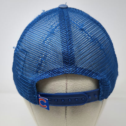 New Era Chicago Cubs MLB Trucker Hat Blue Red White OSFM Snapback Mesh 9FORTY