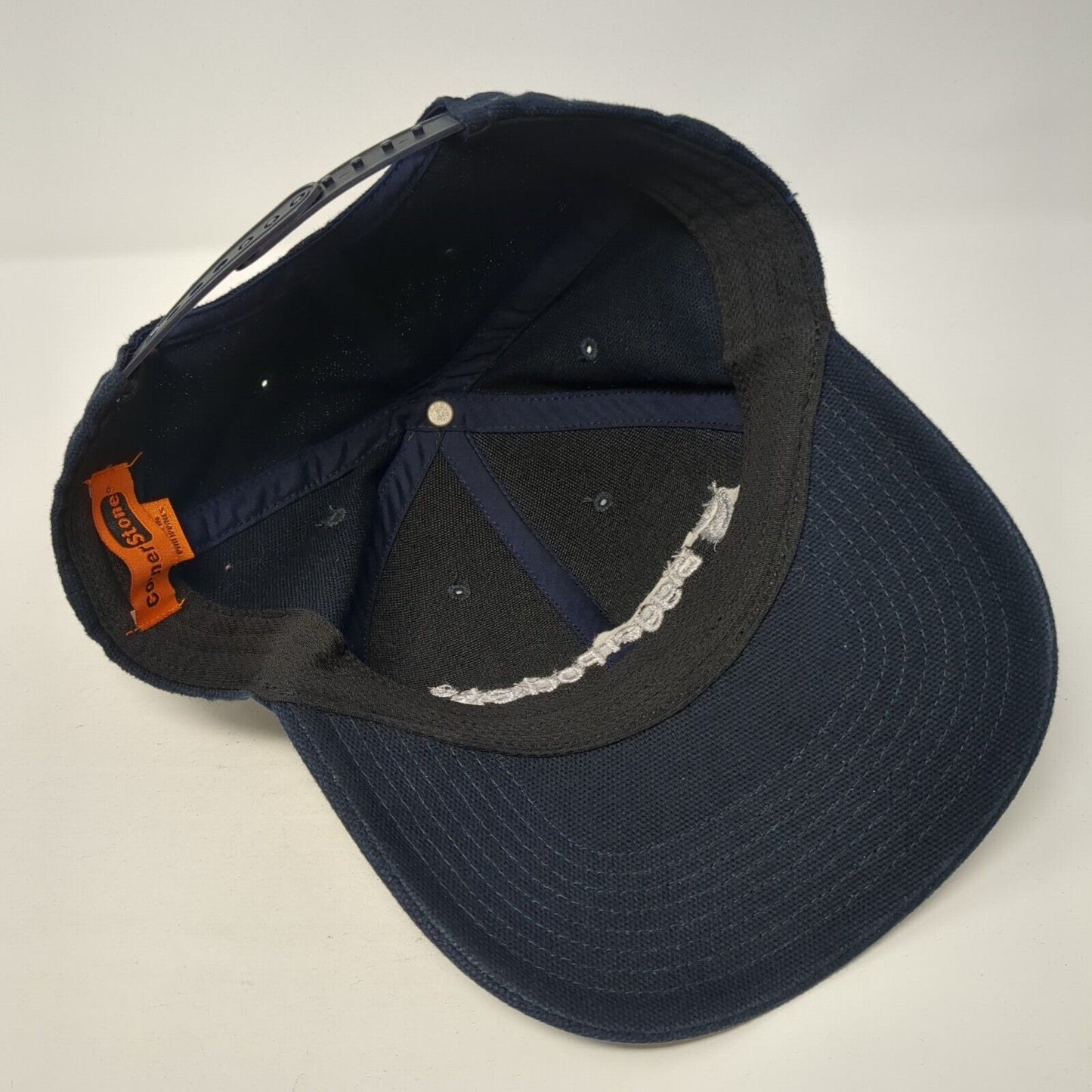 Bigger Pockets Snapback Hat Blue One Size Adjustable Embroidered Corner Stone