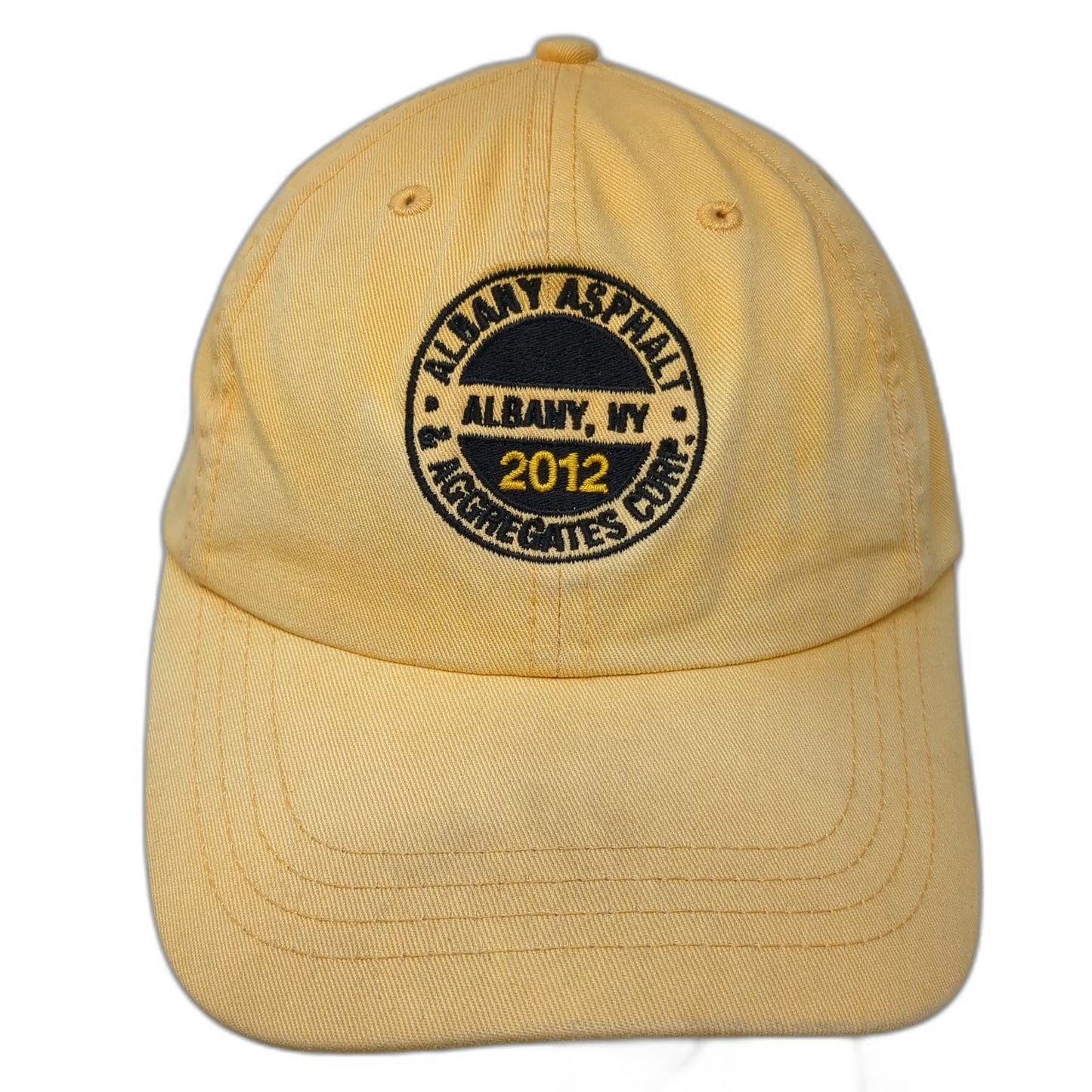 Albany Asphalt Aggregates Corp NY 2012 Flag Yellow One Size Baseball Cap Hat