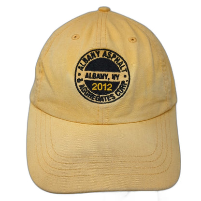 Albany Asphalt Aggregates Corp NY 2012 Flag Yellow One Size Baseball Cap Hat