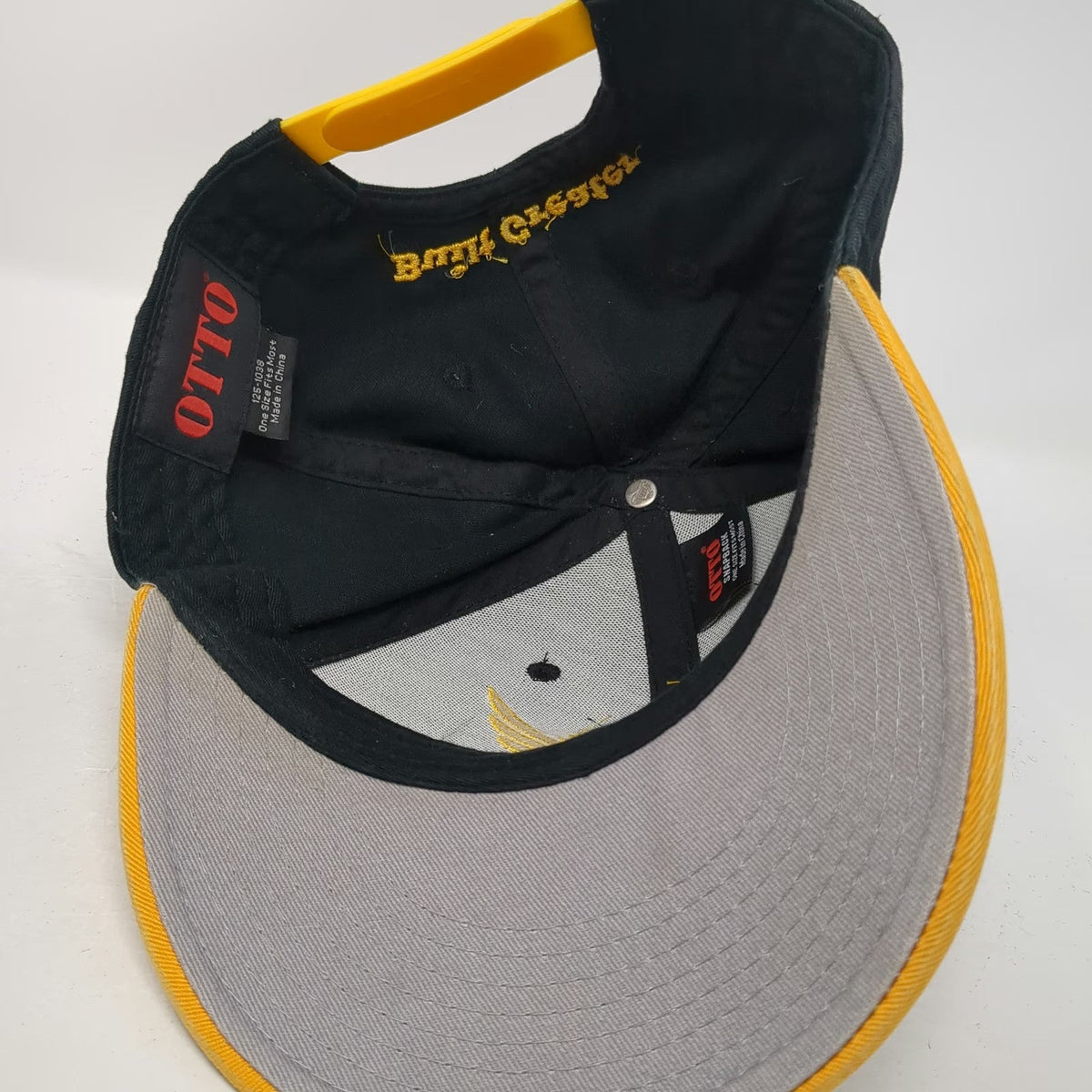 Otto Snapback Black One Size ABB Performance Built Greater Eagle Cotton Hat