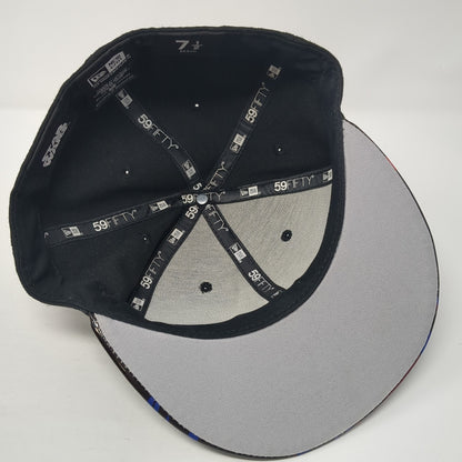Star Wars 59Fifty Fitted Hat Black 7 1/2 Darth Vader Embroidered Colorful Bill