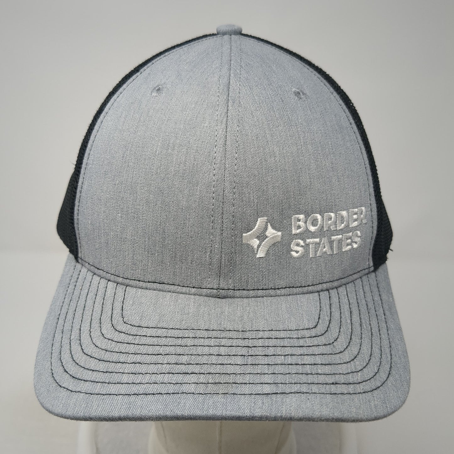 Border States Snapback Trucker Hat Gray One Size Mesh Back Richardson