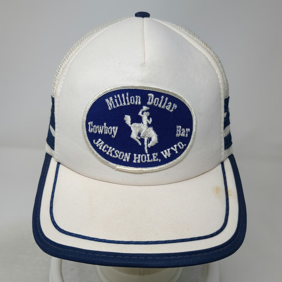 Designer Ward Cap Trucker Hat White L Million Dollar Cowboy Bar Mesh Snapback