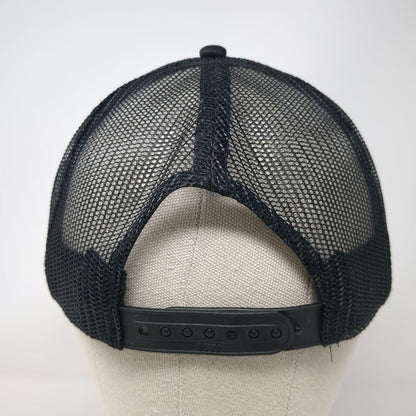 Otto Trucker Hat Black One Size Chicago Skyline Lollapalooza Platinum Mesh