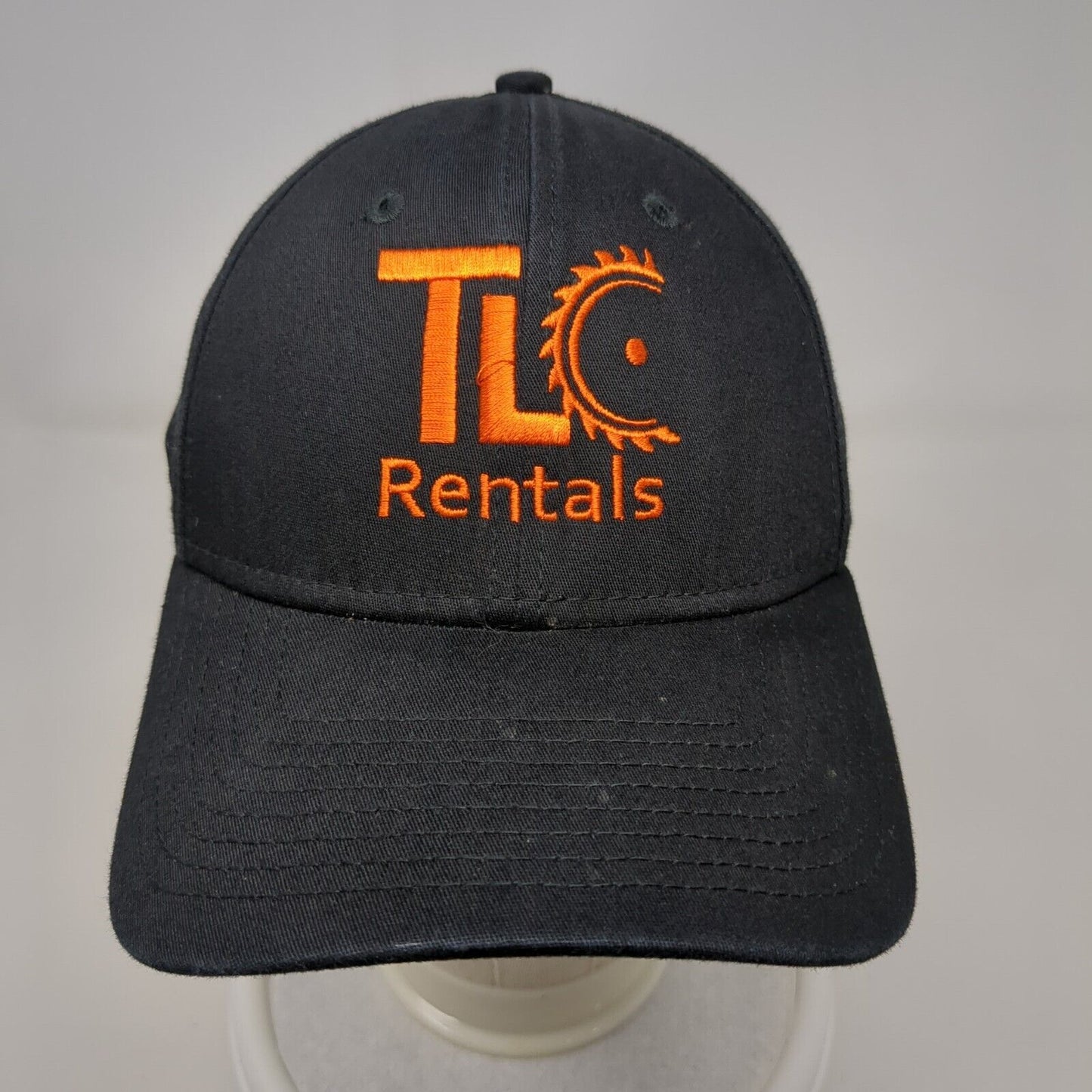 TLC Rentals Fitted Hat Black Medium-Large Embroidered New Era 39Thirty