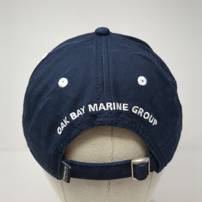 King Salmon Resort Slideback Hat Blue OS Adjustable Oak Bay Marine by Merkley