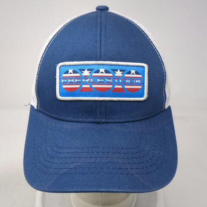 Eberlestock Trucker Hat Blue One Size Mesh Back Snapback Graphic Patch Logo Hat