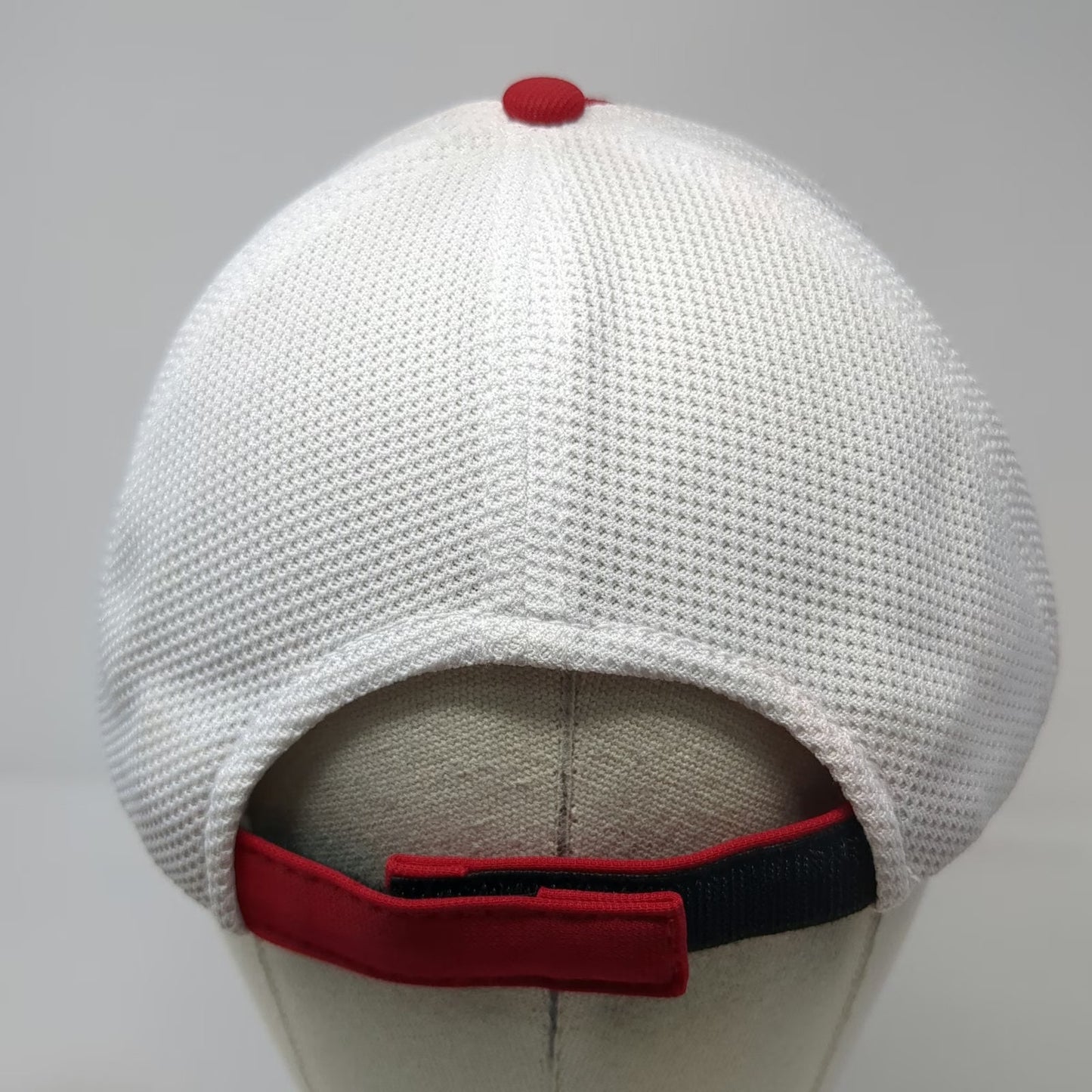 '47 Mercedes Benz Red White Mesh Back Strapback Baseball Cap Hat One Size