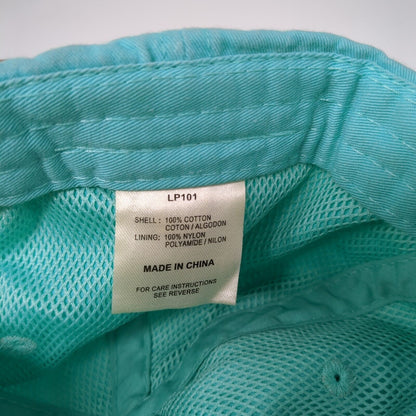 Monogram Slideback Hat Blue One Size Adjustable Embroidered 6 Panel Adams