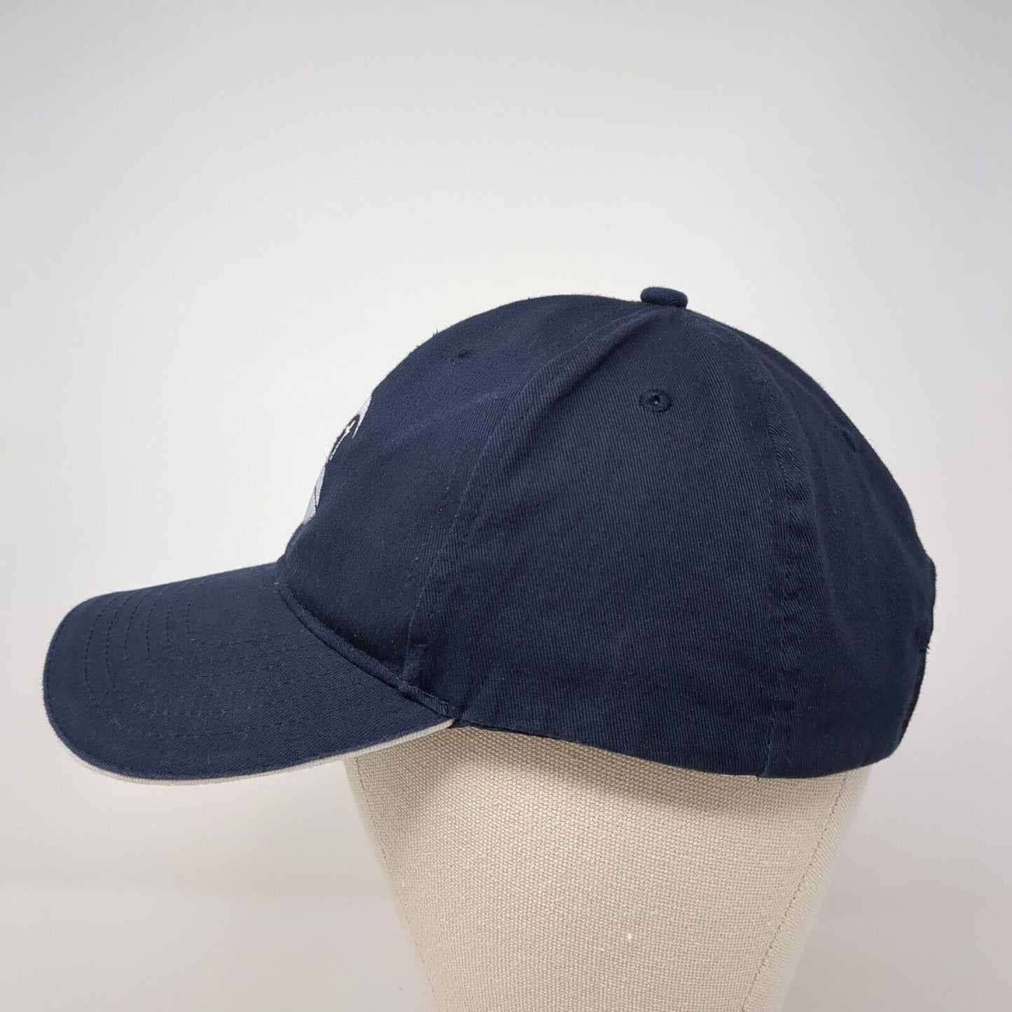 Quake City Caps Slideback Baseball Cap Blue One Size Adjustable Embroidered
