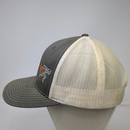 Richardson Trucker Hat Gray One Size Snapback Mesh Back SSPT Logo Runner Sport