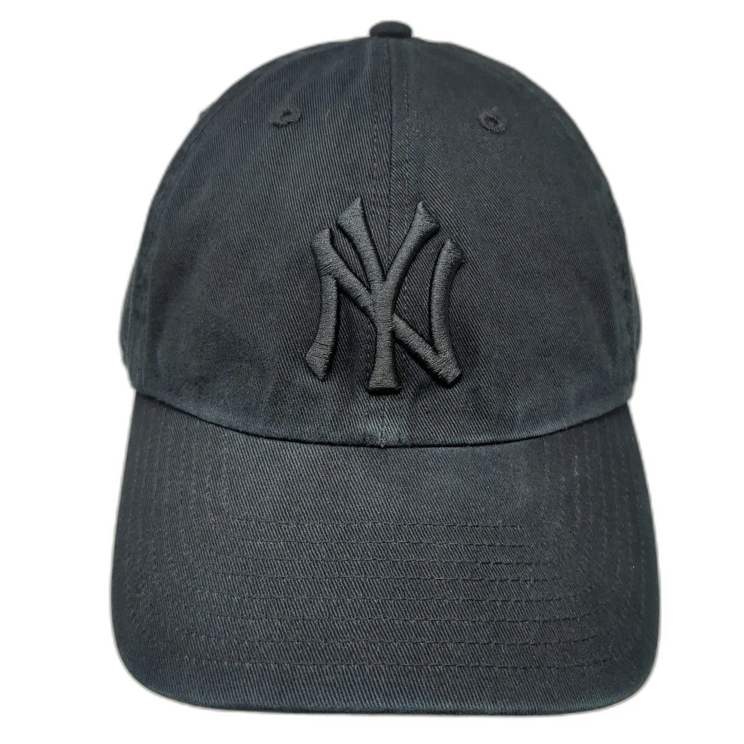47 Brand New York Yankees MLB Baseball Cap Black One Size Tonal Logo Strapback