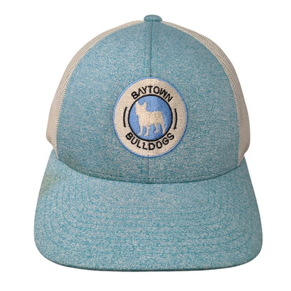 Baytown Bulldogs Trucker Hat Blue Large Adjustable Mesh Back Richardson