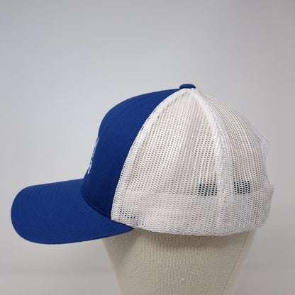LG Snapback Trucker Hat Blue OS Adjustable Embroidered Mesh Pacific Headwear