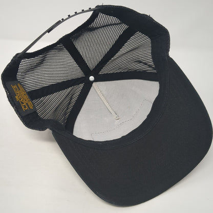 MC Storm Services Trucker Hat Black One Size Adjustable 6 Panel Mesh Back