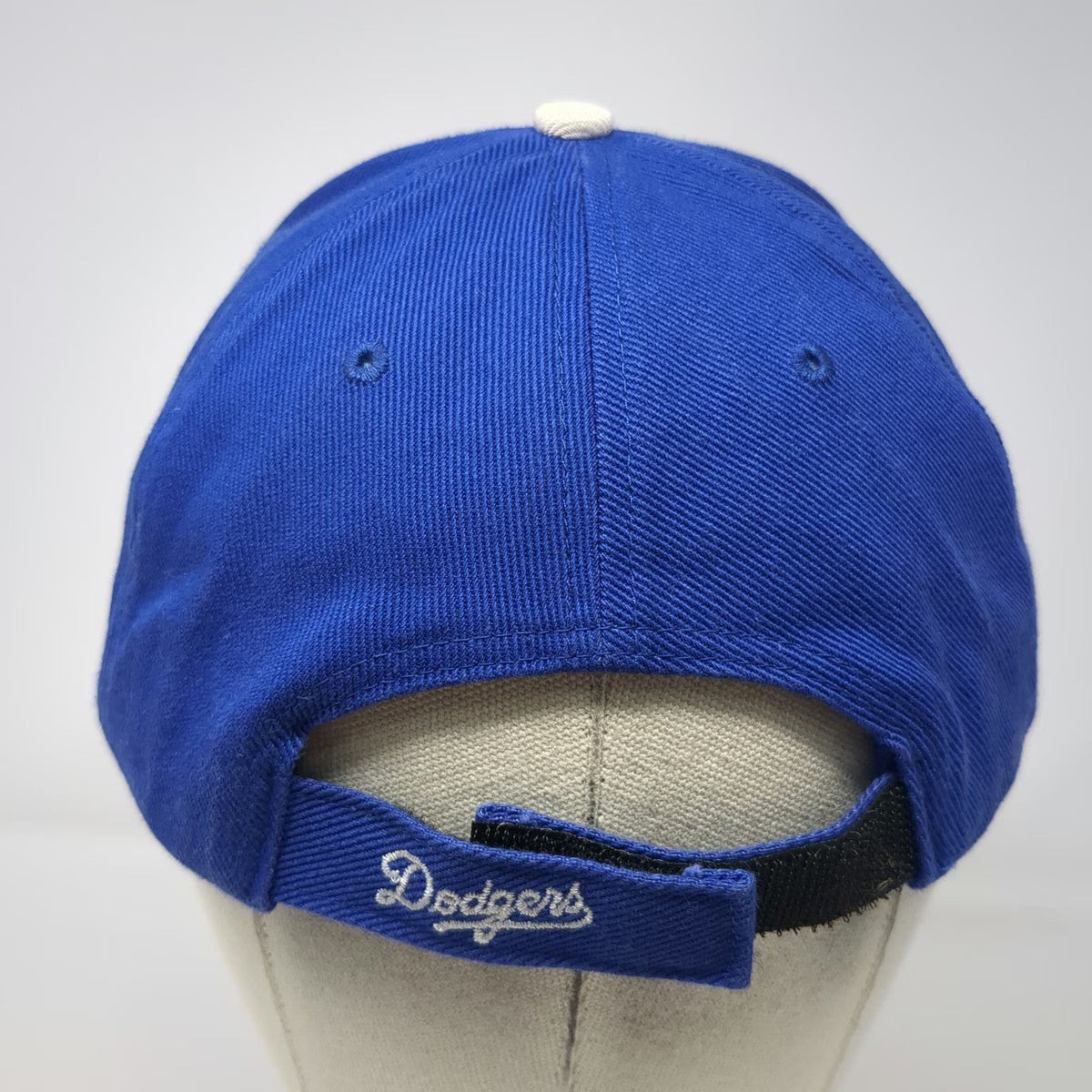 MLB Los Angeles Dodgers T.E.I. Baseball Cap Blue OSFM Strapback Gray Brim Hat