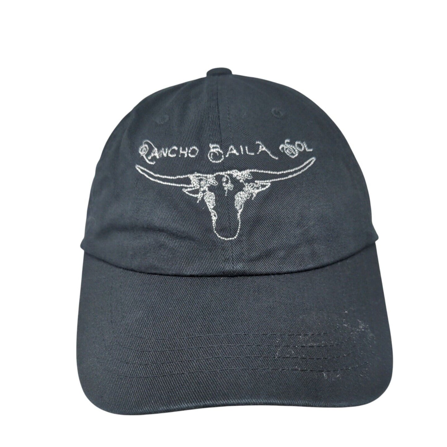 Rancho Baila Sol Slideback Hat Black One Size Adjustable The Classics Yupoong