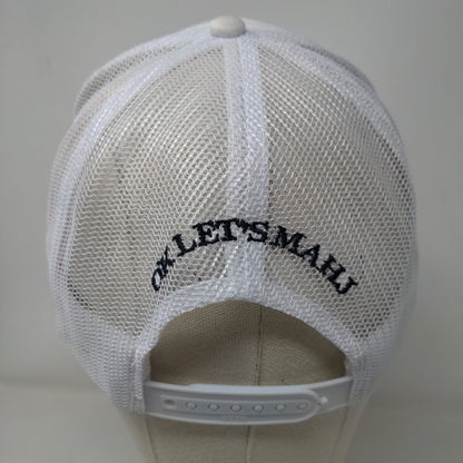 Lotus OK Let's Mahj Snapback Mesh Back Rope Trucker Hat White OSFM Otto