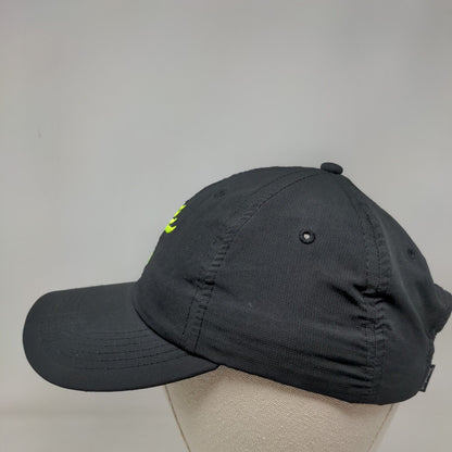 Imperial Strapback Hat Black OSFA Embroidered Logo Adjustable 6 Panel