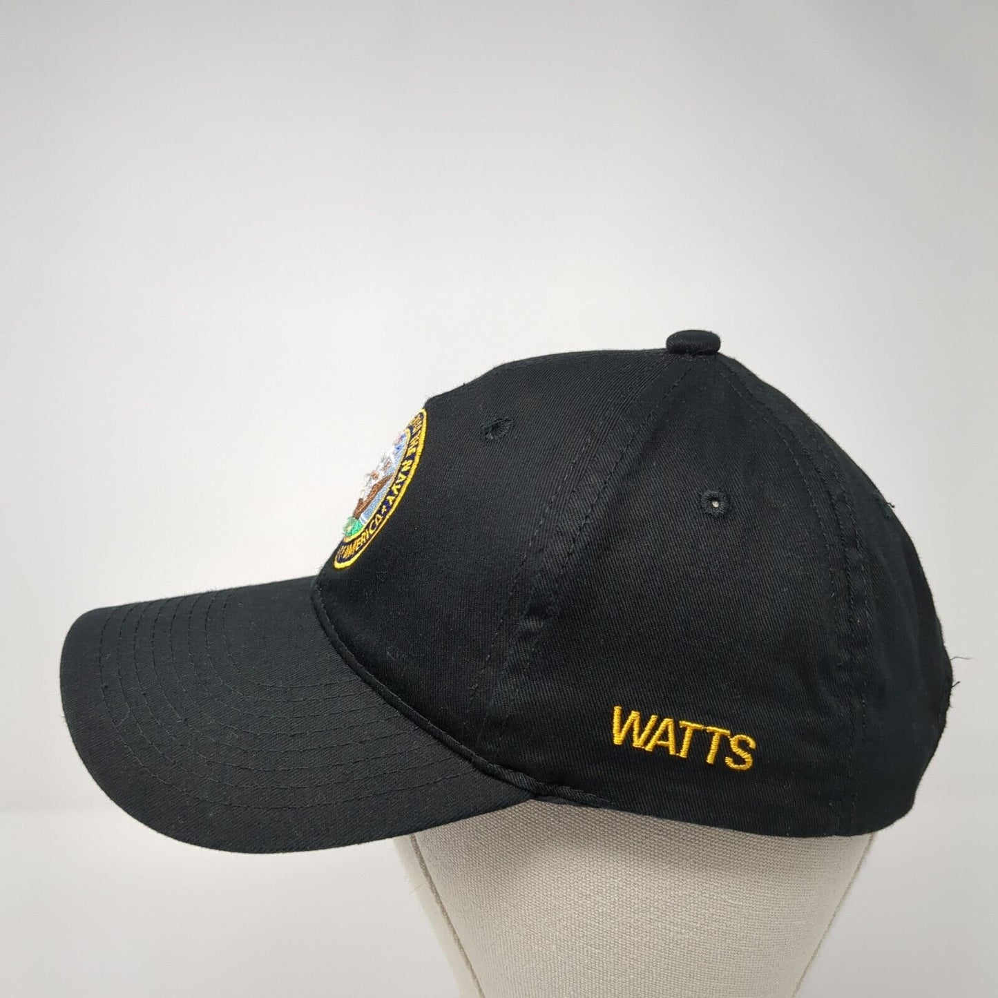 Department of The Navy United States of America Strapback Hat Black One Size OC