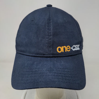 One-CSK Strapback Hat One Size Blue Adjustable Strap Vent Holes OC Headwear