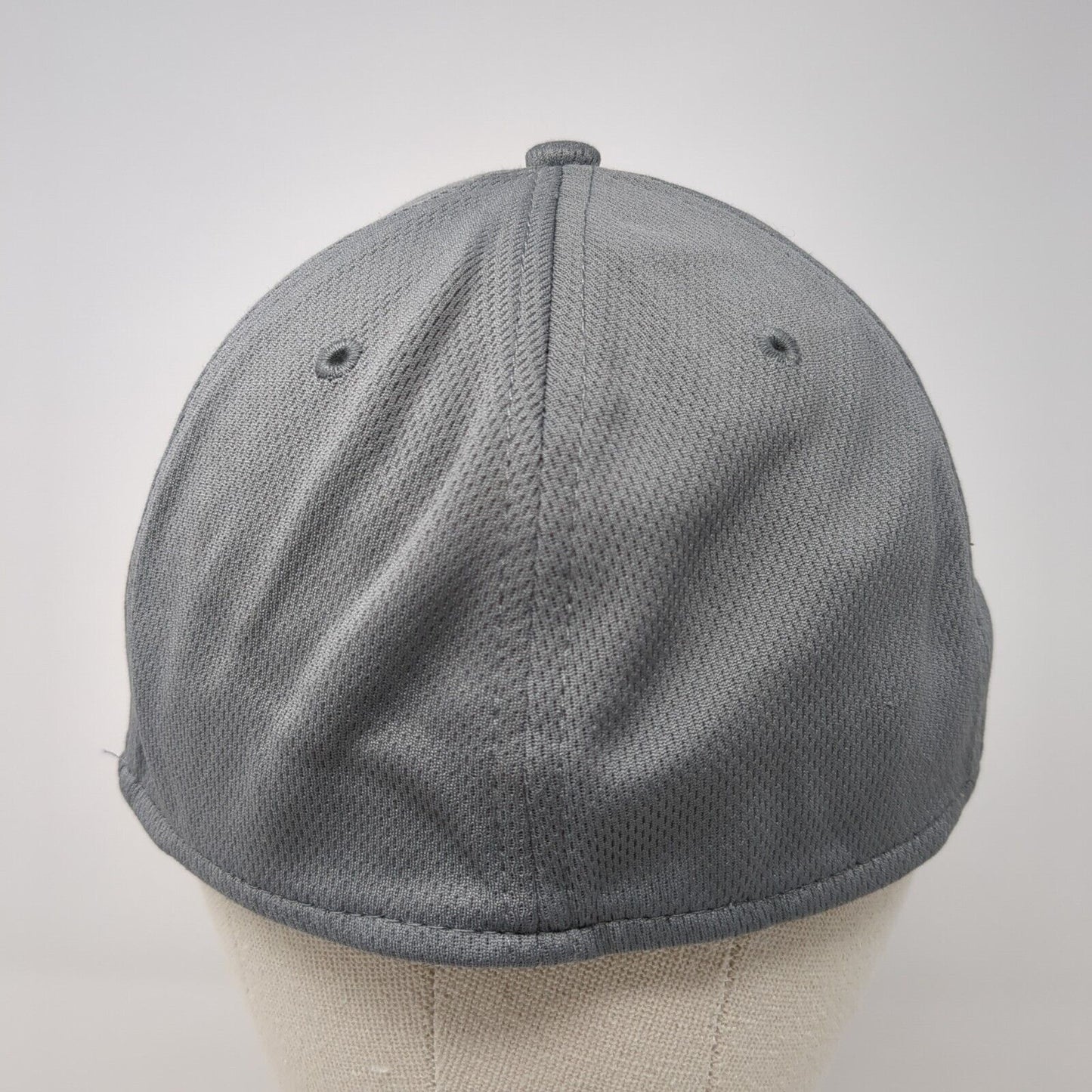 Athletic Works Fitted Hat Gray L/XL Lightweight Vented Holes 6 Panel Blank