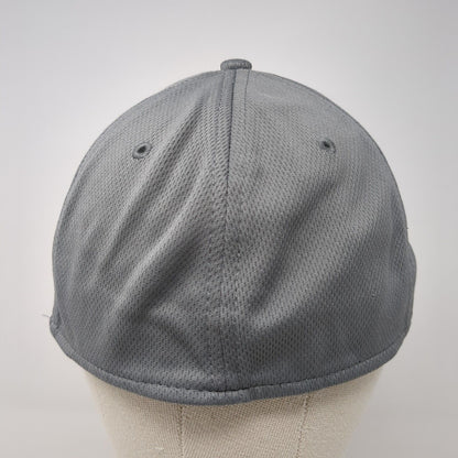 Athletic Works Fitted Hat Gray L/XL Lightweight Vented Holes 6 Panel Blank