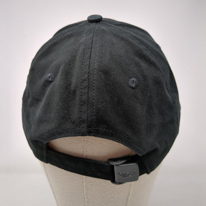 Girton Slideback Hat Black OSFA Adjustable Flex Strap Embroidered Kati