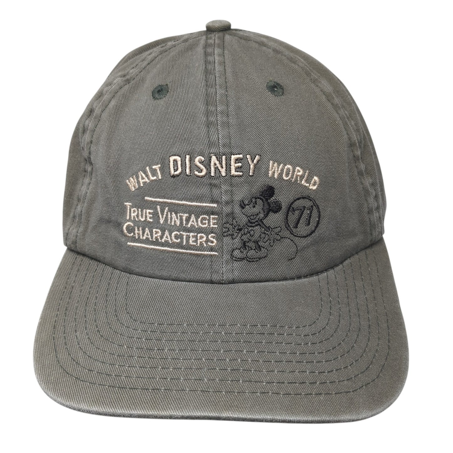 Walt Disney World True Vintage Characters Mickey Mouse Baseball Cap Brown OS