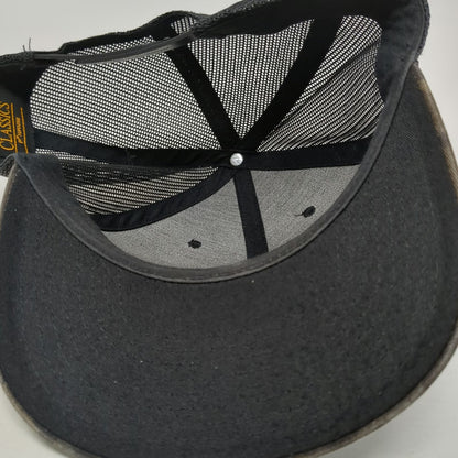 Yupoong Trucker Hat Black One Size Snapback Camo Orange Logo P Mesh Back Hat