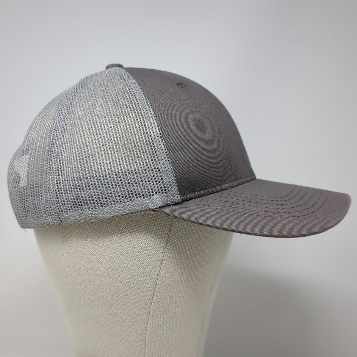 RedHead Trucker Hat Gray One Size Mesh Snapback Structured Logo Patch Hunting