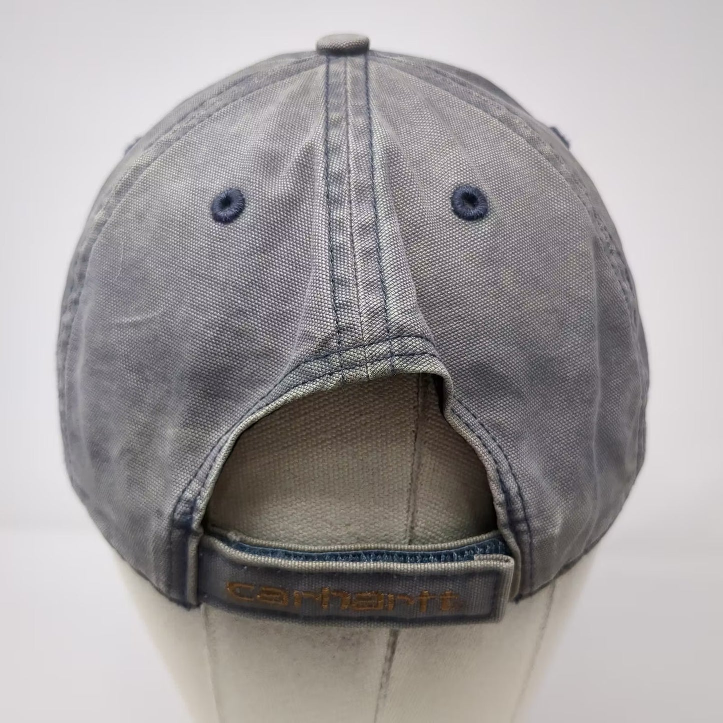 Carhartt Gray Brown Baseball Cap One Size Adjustable Strapback Logo Patch Hat