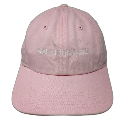Richardson Baseball Cap Pink S Kauai Juice Co Slideback Cotton Flower Logo Hat