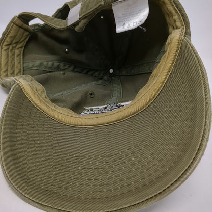 Drew Pearson Baseball Cap Green OS Here Fishy Fishy Fishy Slideback Fishing Hat