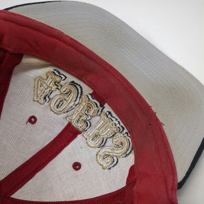 Reebok San Francisco 49ers NFL Snapback Hat Red Black 50th Anniversary Vintage