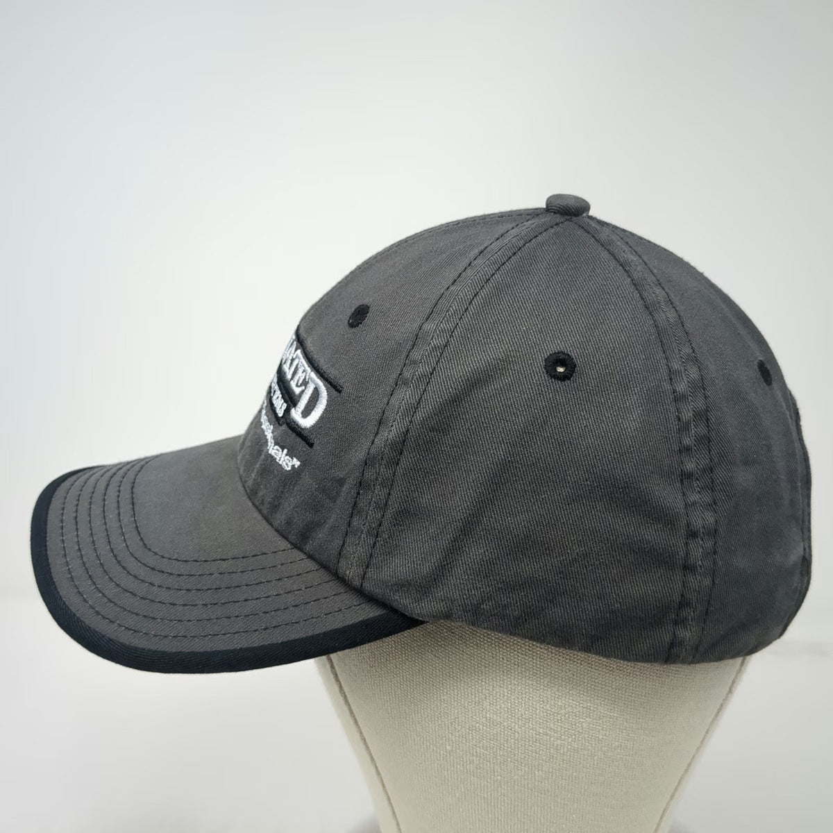Port Authority Baseball Cap Gray One Size Automated Dairy Systems Strapback Hat