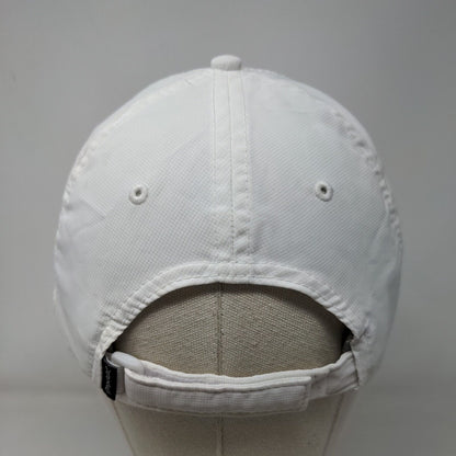 Letter M Strapback Hat White Small Embroidered Adjustable Imperial
