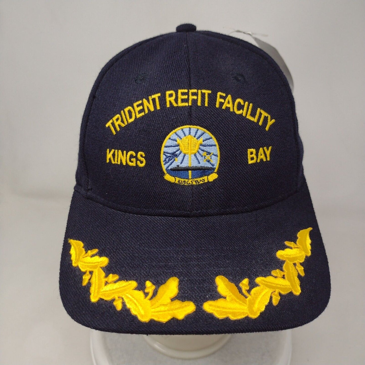 Trident Reef Facility Kings Bay Strapback Hat Blue Embroidered Scrambled Eggs