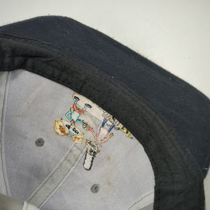 Nickelodeon Snapback Hat Gray Black One Size Hey Arnold Gerald Fist Bump Nick