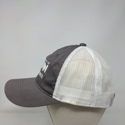 Dunn Utility Products Strapback Trucker Hat Gray One Size Adjustable Mesh Back